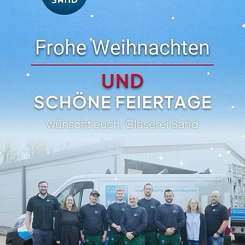 Frohe Weihnachten wünscht euch das Team der Glaserei Sand. 🌟
Vielen Dank für das Vertrauen in diesem Jahr.
Wir...