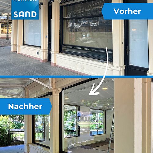 Bei diesem denkmalgeschützten Geschäft wurde das alte Einfachglas durch modernes Sicherheits Isolierglas ersetzt. Die...