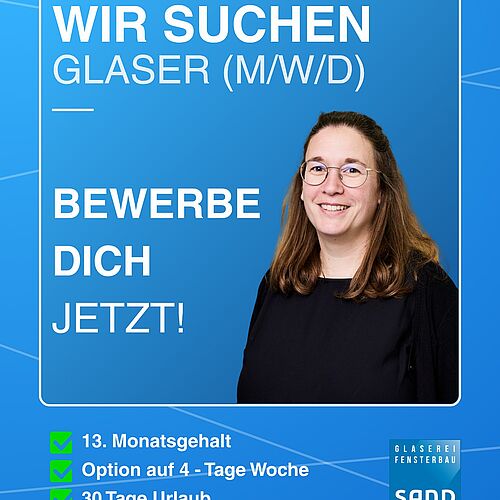 Wir suchen Glaser in Karlsruhe 🛠️
Du arbeitest gerne präzise, hast Erfahrung mit Glas, Fenstern oder Verglasungen und...